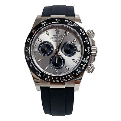 rolex daytona 116519 grey dial|rolex daytona with oysterflex strap.